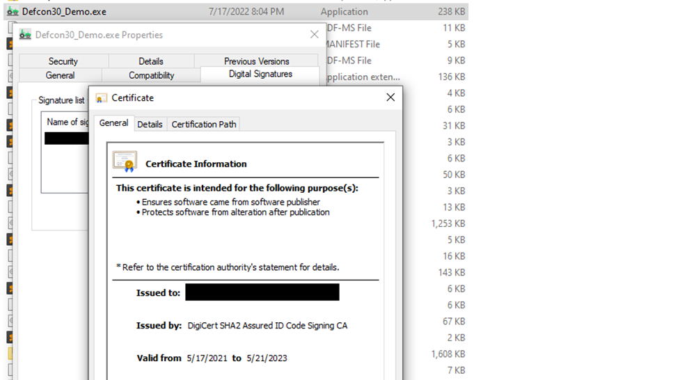 Example of Signed ClickOnce Application