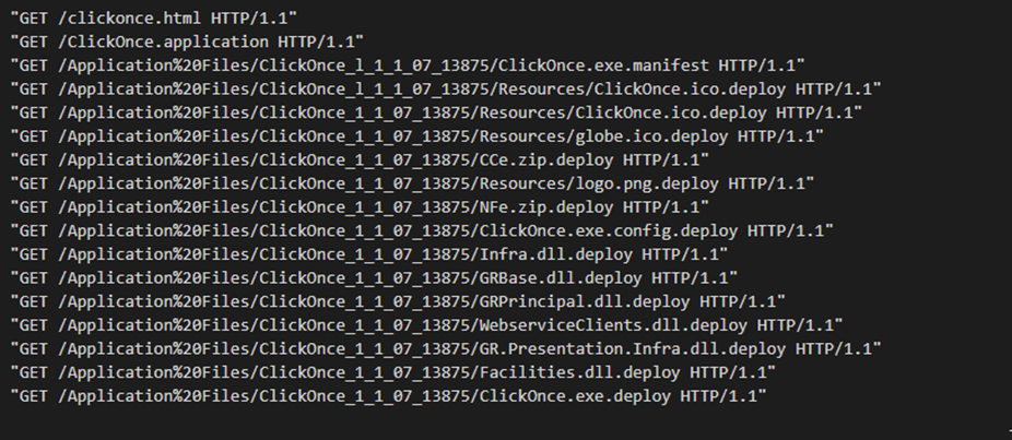 HTTP Requests While Downloading a ClickOnce Application